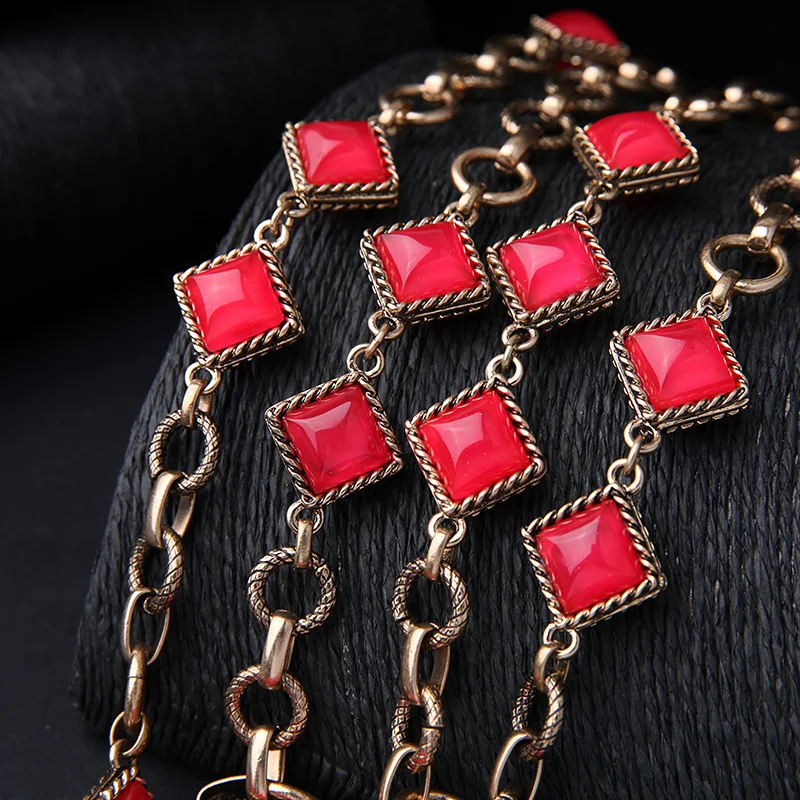 Summer Alloy Chain Candy Color Removable Layered Necklace New Design Vintage Jewelry Choker Necklace
Summer Alloy Chain Candy Color Removable Layered Necklace New Design Vintage Jewelry Choker Necklace
