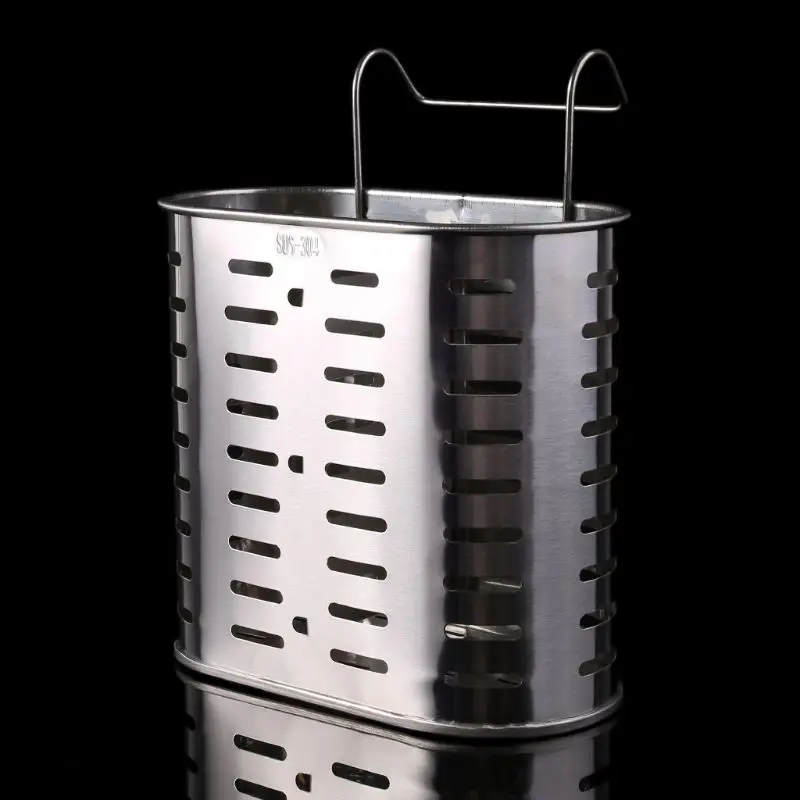 304 Stainless Steel Hanging Cutlery Holder Drainer Spoon Fork Chopsticks Storage Basket Rack Kitchen Accessories Tools Organizer
304 Stainless Steel Hanging Cutlery Holder Drainer Spoon Fork Chopsticks Storage Basket Rack Kitchen Accessories Tools Organizer