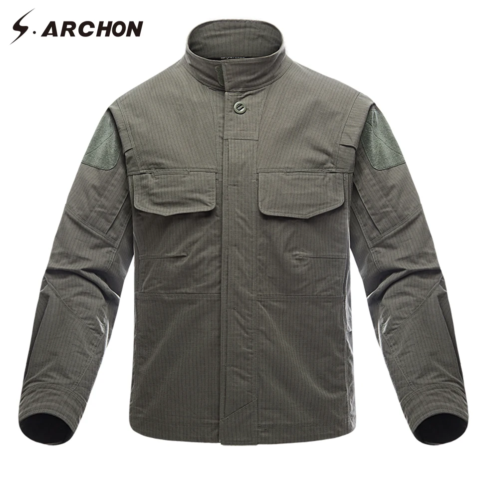 S.ARCHON Waterproof Military Long Sleeve Men Cotton Shirt Casual Tactical Man Shirts Camouflage Army Quick Dry Breathable Shirt
S.ARCHON Waterproof Military Long Sleeve Men Cotton Shirt Casual Tactical Man Shirts Camouflage Army Quick Dry Breathable Shirt
