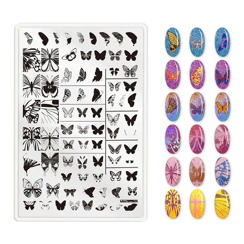 1pc Nail Art Stamp Stamping Butterfly Flowers Image Plate 9.5*14.5cm Stainless Steel Nail Template Manicure Stencil Tools
1pc Nail Art Stamp Stamping Butterfly Flowers Image Plate 9.5*14.5cm Stainless Steel Nail Template Manicure Stencil Tools
