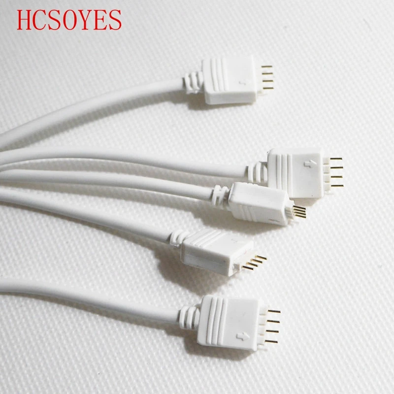 HCSOYES 5 Pcs 4 pin Male LED Connector Cable Wire for 5050/3528 SMD RGB Led Strip White
HCSOYES 5 Pcs 4 pin Male LED Connector Cable Wire for 5050/3528 SMD RGB Led Strip White