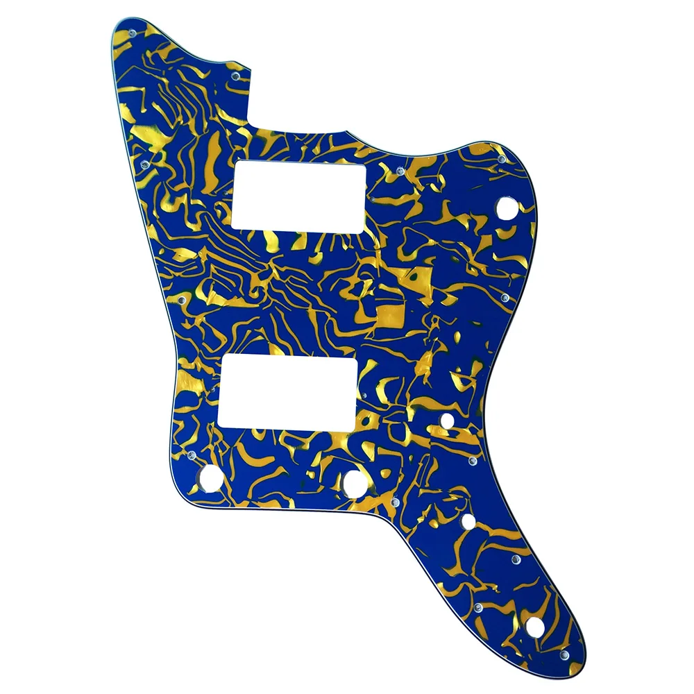 Pleroo Custom Guitar pickgaurd - For MIJ Jazzmaster Guitar Pickguard with PAF Humbucker, 4 Ply Blue Pearl Shell
Pleroo Custom Guitar pickgaurd - For MIJ Jazzmaster Guitar Pickguard with PAF Humbucker, 4 Ply Blue Pearl Shell