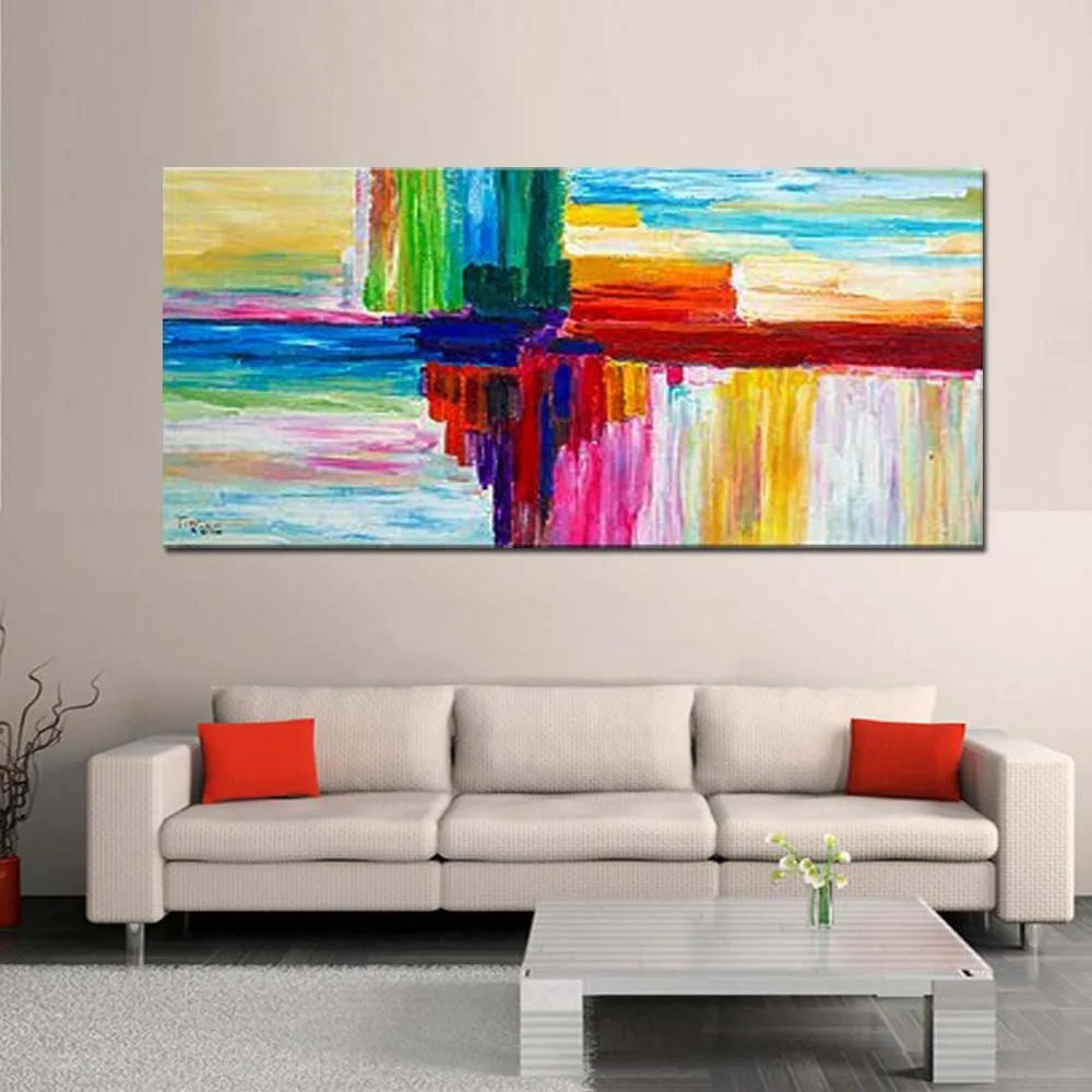 Large Size Abstract Art Hand Painted Colorful Wall Oil Painting on Modern Abstract Art Wall Picture Living Room Home Wall Decor
Large Size Abstract Art Hand Painted Colorful Wall Oil Painting on Modern Abstract Art Wall Picture Living Room Home Wall Decor