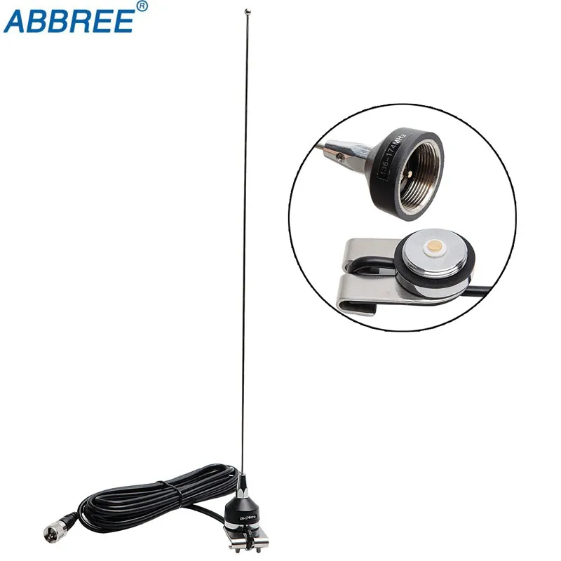 ABBREE NA 37 УКВ 136 174 МГц антенна NMO крепление RG 58U 5 м/16 4 фута коаксиальный кабель для