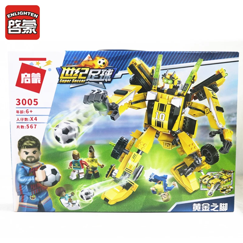 2018 New Toy Football Match Building Blocks 2 in 1 Car Toys Enlighten 567pcs Block Accessories Kid Toy Brinquedos
2018 New Toy Football Match Building Blocks 2 in 1 Car Toys Enlighten 567pcs Block Accessories Kid Toy Brinquedos