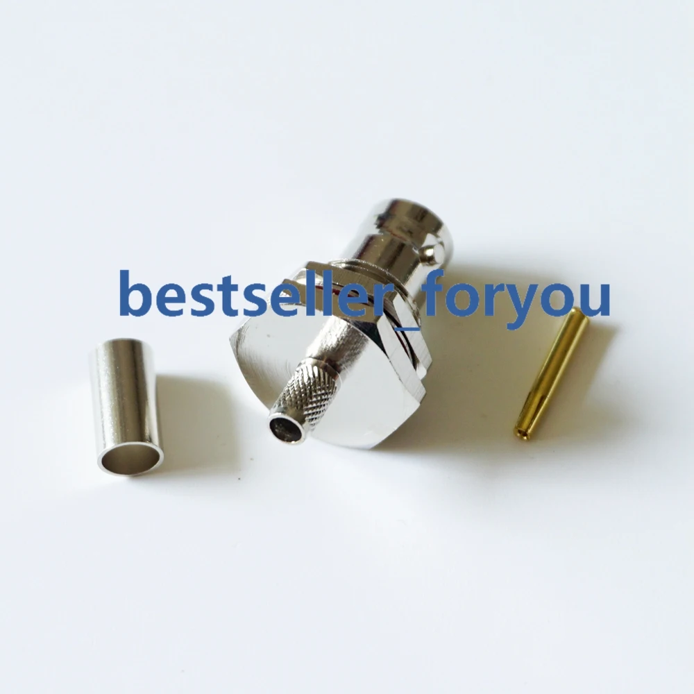 BNC Female Q9 jack O-ring Bulkhead Crimp Connector for RG58 RG142 LMR195 RG400 Coaxial Coax cable
BNC Female Q9 jack O-ring Bulkhead Crimp Connector for RG58 RG142 LMR195 RG400 Coaxial Coax cable