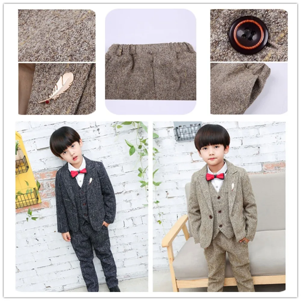 5PCS Little Boy Gentleman Suit Formal Wear Coat Shirt Vest Pants Outfit Set Wedding Party Suit
5PCS Little Boy Gentleman Suit Formal Wear Coat Shirt Vest Pants Outfit Set Wedding Party Suit