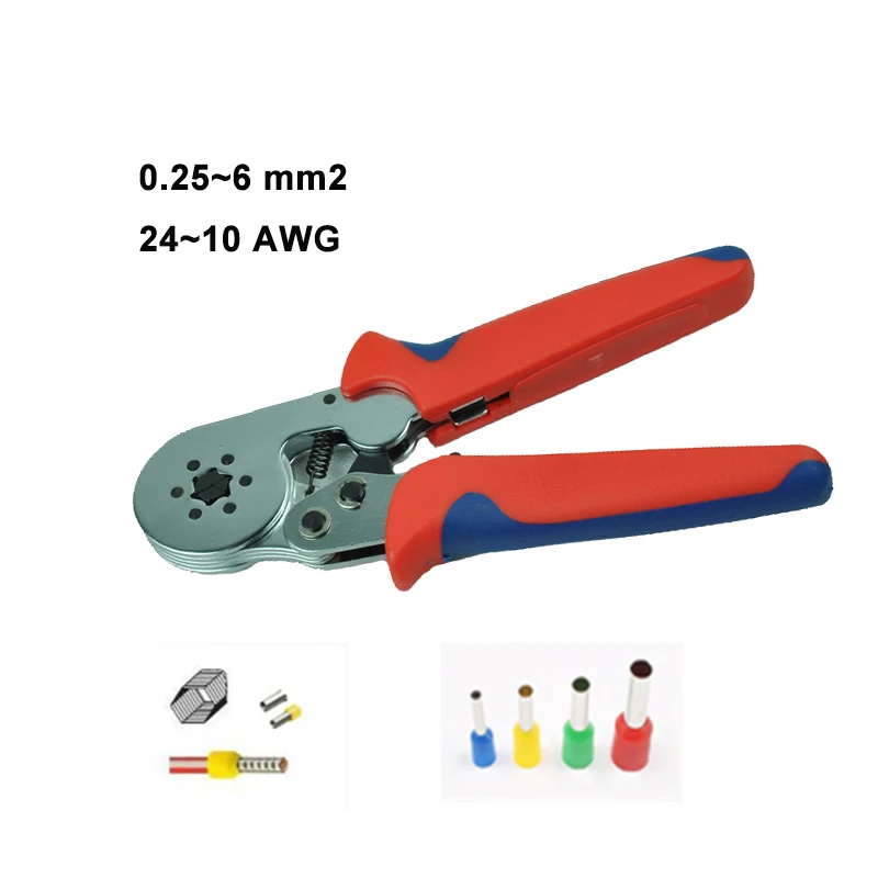 Cable Ferrules crimping tool Self-adjusting crimping plier LSC8 6-6 for 0.25-6mm2 wire end sleeves hsc8 6-6
Cable Ferrules crimping tool Self-adjusting crimping plier LSC8 6-6 for 0.25-6mm2 wire end sleeves hsc8 6-6