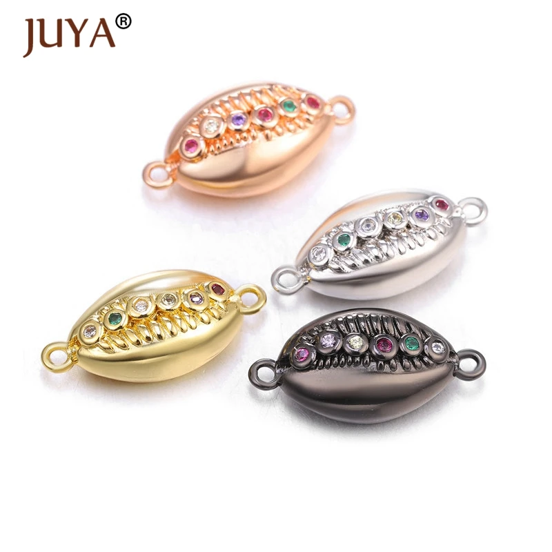 Juya New Copper metal inlay Color Zircon Shell Connectors for Jewelry Making DIY Handmade Bracelet Accessories Findings
Juya New Copper metal inlay Color Zircon Shell Connectors for Jewelry Making DIY Handmade Bracelet Accessories Findings