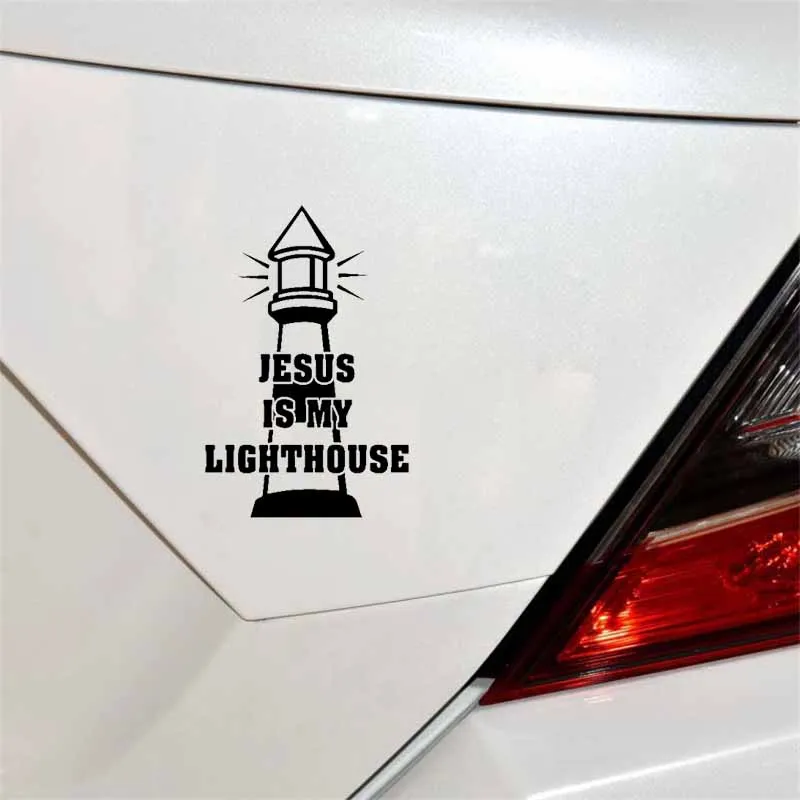 YJZT 11 8 см * 17 JESUS IS MY LIGHTHOUSE виниловые наклейки для автомобиля мотоцикла
