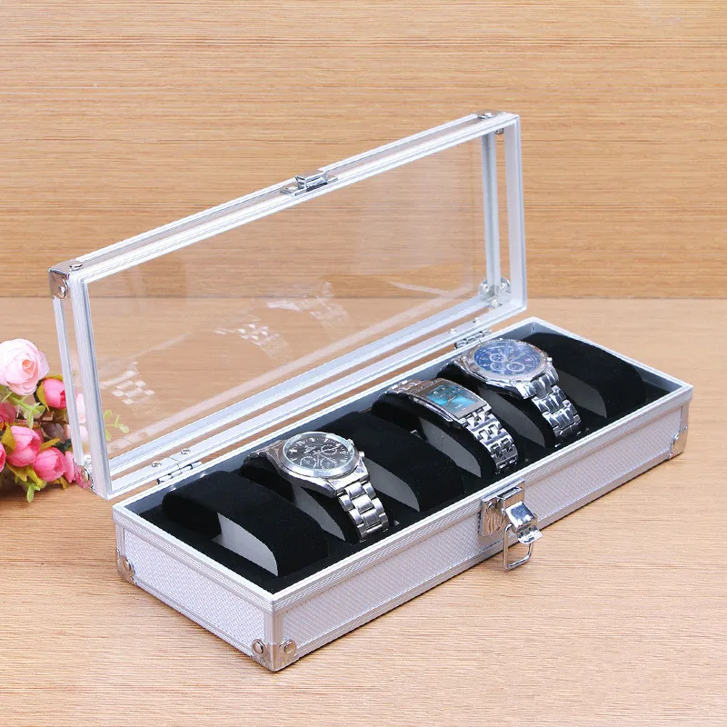 Fashion Luxury 6/12 Grid Aluminium Watch Box Display Case Box Jewelry Collection Storage Organizer Wristwatch Box Holder Gift
Fashion Luxury 6/12 Grid Aluminium Watch Box Display Case Box Jewelry Collection Storage Organizer Wristwatch Box Holder Gift