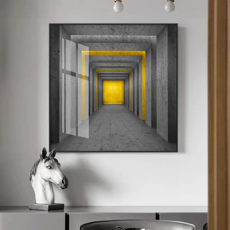 Fashion Square endless hallway Canvas PaintingPoster Print Black And yellow Wall Art Pictures For Living Room Bedroom stylish
Fashion Square endless hallway Canvas PaintingPoster Print Black And yellow Wall Art Pictures For Living Room Bedroom stylish