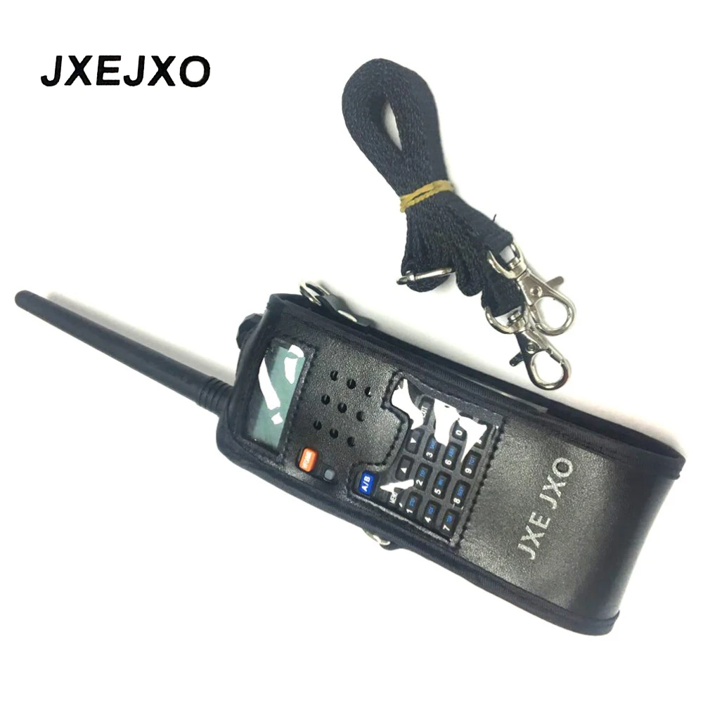JXEJXO удлиненный кожаный мягкий чехол для Baofeng UV-5R (3800 мАч) TYT TH-UVF9 TH-F8 Walkie Talkie |