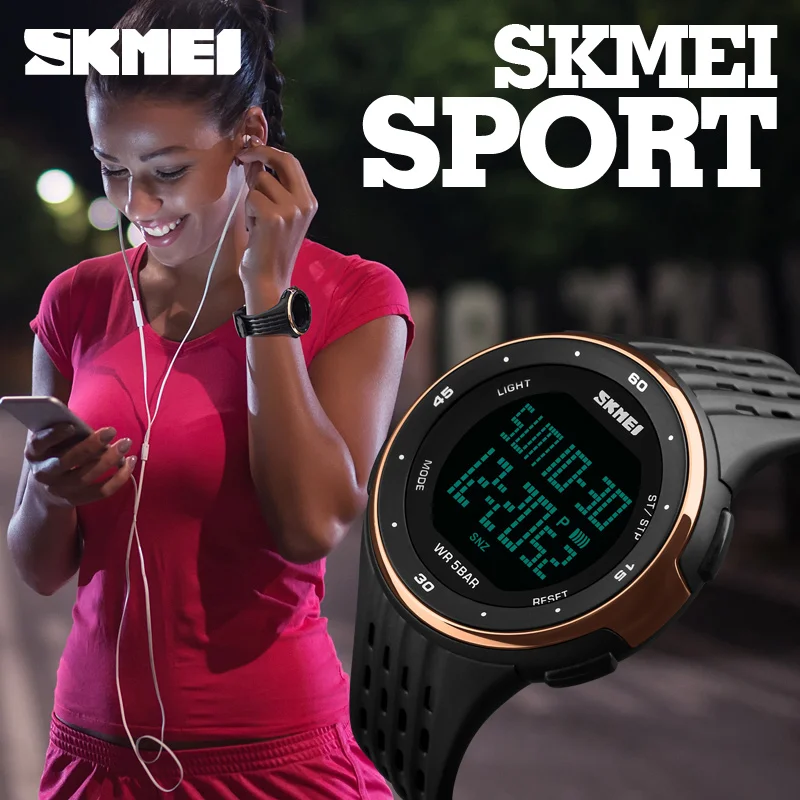 

SKMEI Brand 1219 LED Digital Mens Military Watch Men Sports Watches 5ATM Swim Climbing Fashion Outdoor Casual Men Wristwatches