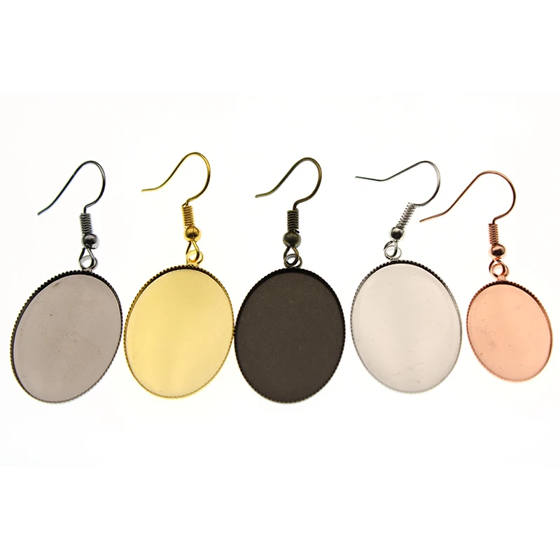 5Pairs 13x18mm 18x25mm Oval Cameo Setting Cabochon Earring Hooks Earring Cabochon Setting Bezel Base Blanks DIY Jewelry Findings
5Pairs 13x18mm 18x25mm Oval Cameo Setting Cabochon Earring Hooks Earring Cabochon Setting Bezel Base Blanks DIY Jewelry Findings