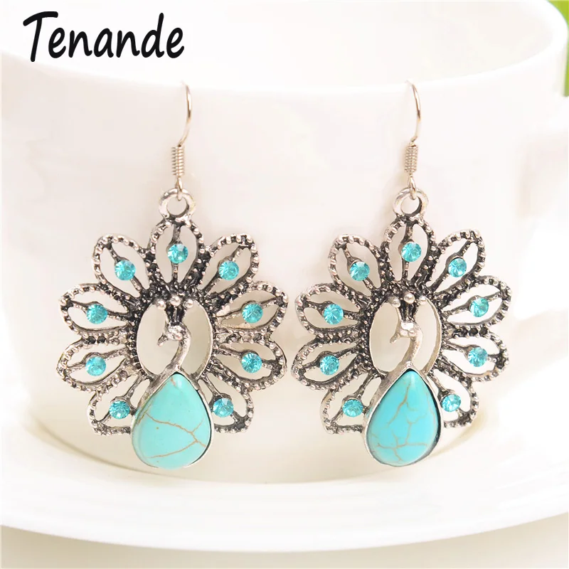 Tenande Vintage Hollow Big Natural Stone Crystal Flower Animal Peacock Bohemian Water Droplet Dangle Earrings for Women Jewelry
Tenande Vintage Hollow Big Natural Stone Crystal Flower Animal Peacock Bohemian Water Droplet Dangle Earrings for Women Jewelry