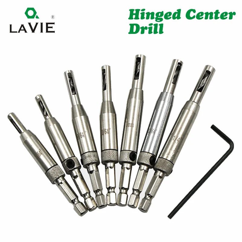 Самоцентрирующиеся сверла LAVIE DB03008 7 шт./лот из быстрорежущей стали для столярных