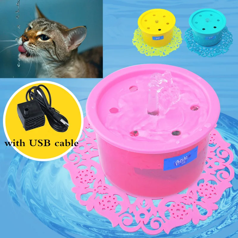 3 Colors Pet Cat Drinking Fountain Cat Food Trough Electric Automatic Water Feeder Small Pet Drinking Fountain 13*8cm
3 Colors Pet Cat Drinking Fountain Cat Food Trough Electric Automatic Water Feeder Small Pet Drinking Fountain 13*8cm