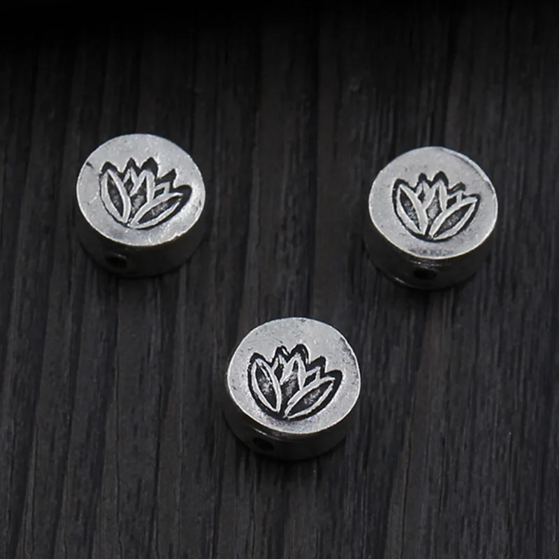 Elegant Engraved Lotus Flower Round Spacer Beads 11mm Vintage Craft 925 Sterling Silver Beads DIY Jewelry Making Gift Bracelets
Elegant Engraved Lotus Flower Round Spacer Beads 11mm Vintage Craft 925 Sterling Silver Beads DIY Jewelry Making Gift Bracelets