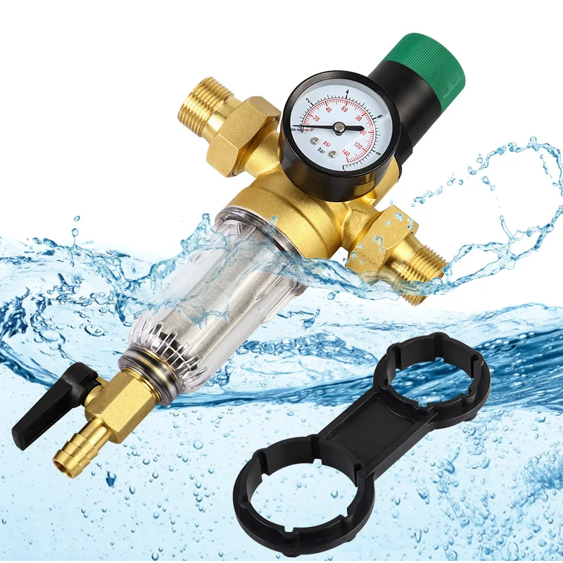 Water Filters Front Purifier Copper Lead Pre-filter Backwash Remove Rust Contaminant Sediment Pipe Stainless Steel mesh Filter
Water Filters Front Purifier Copper Lead Pre-filter Backwash Remove Rust Contaminant Sediment Pipe Stainless Steel mesh Filter
