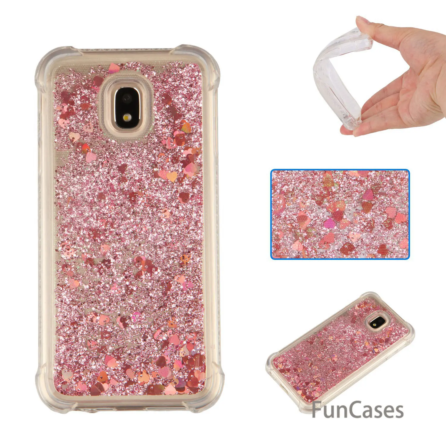 Bling чехол СПС Etui samsung J330 Европейская версия Мягкая силиконовая задняя крышка Carcasas
