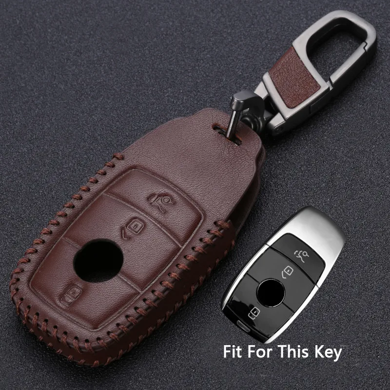 Чехол для ключей KUKAKEY из натуральной кожи Mercedes Benz E Class E200 E300 E320 E220 W213 AMG брелок