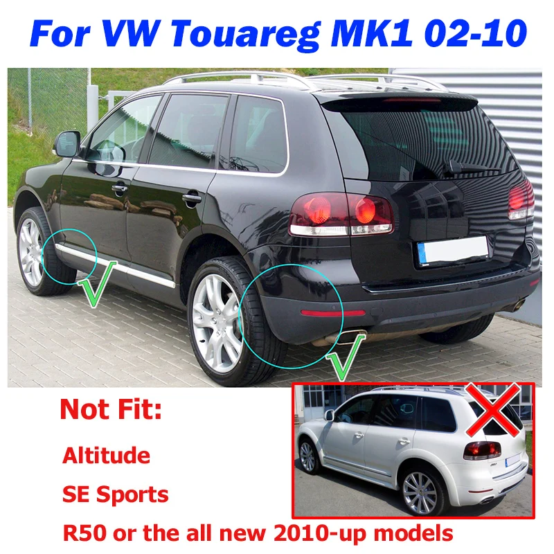 Набор литых брызговиков для VW Touareg Mk1 2008 2009 2010 брызговики лица передних и задних