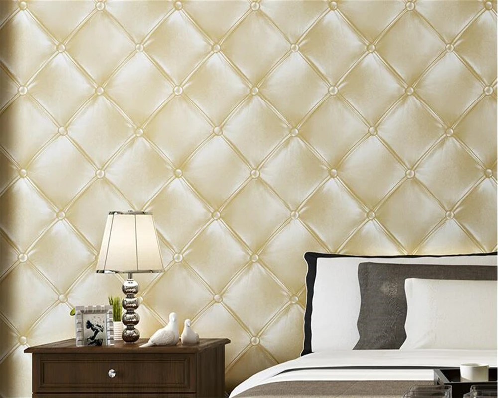 beibehang papel de parede European luxury simulation leather 3D stereo TV background wallpaper simple soft wallpaper
beibehang papel de parede European luxury simulation leather 3D stereo TV background wallpaper simple soft wallpaper