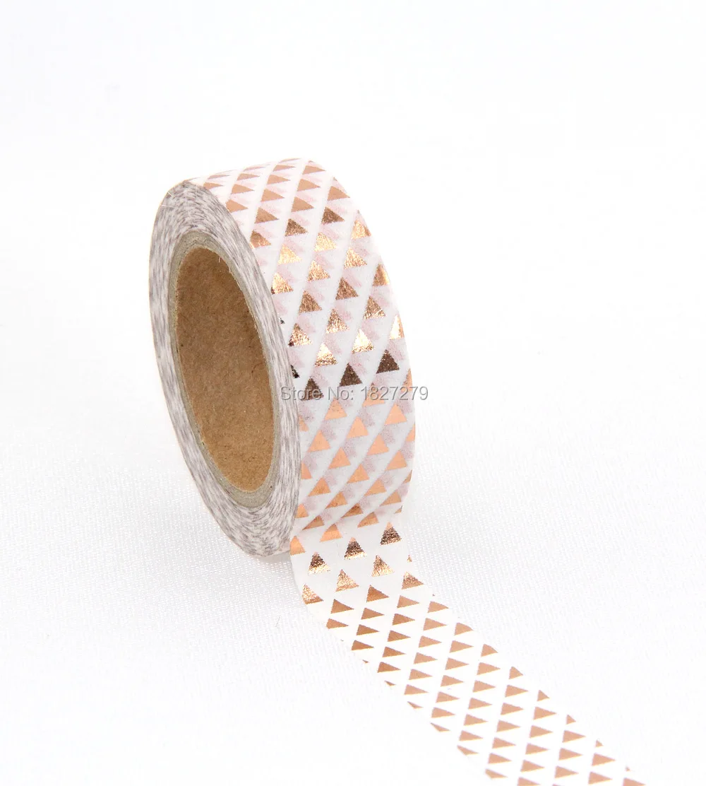 New 1X Gold Print Triangle Patterned Japanese Washi Paper Decorative Masking Tape Lot Scrapbooking Tools Papelaria 10M
New 1X Gold Print Triangle Patterned Japanese Washi Paper Decorative Masking Tape Lot Scrapbooking Tools Papelaria 10M