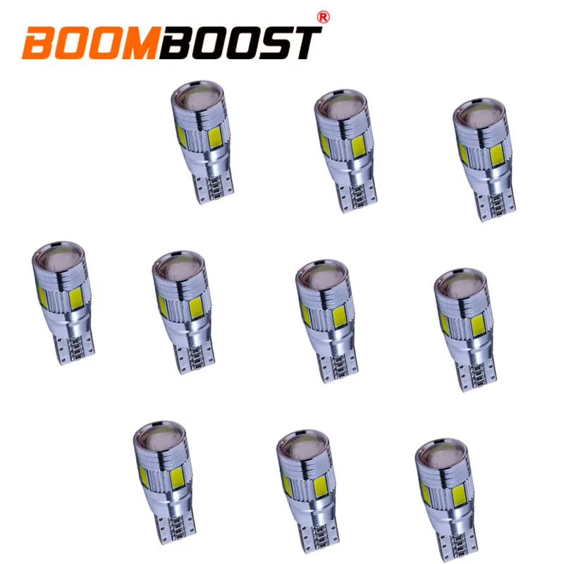 10 pieces 12V T10 Car Auto LED T10 6SMD 5630 LED T10 W5W Light Bulb Car Marker Parking Clearance Lamp best selling
10 pieces 12V T10 Car Auto LED T10 6SMD 5630 LED T10 W5W Light Bulb Car Marker Parking Clearance Lamp best selling