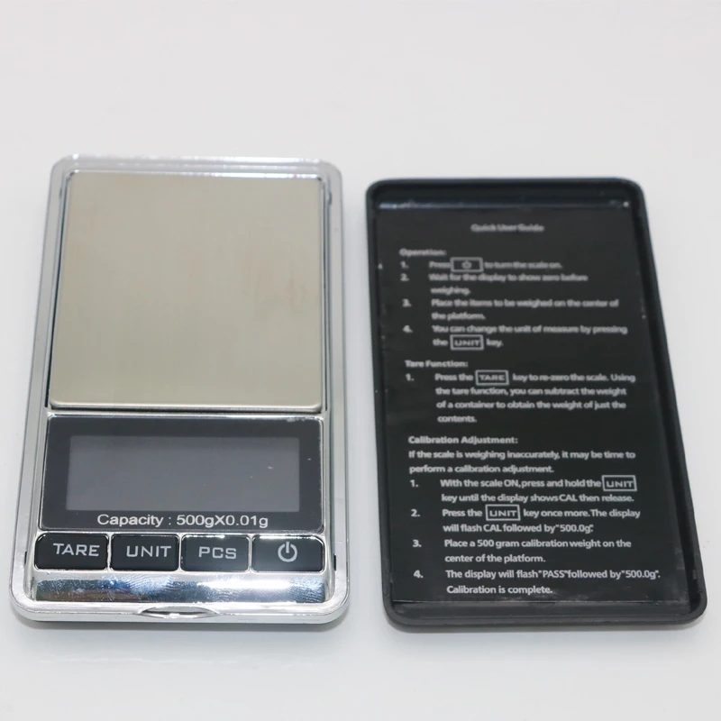 NEW 0.01g x 500g 500g POCKET SCALE 0.01 GRAM BALANCE lcd digital scale with black cover
NEW 0.01g x 500g 500g POCKET SCALE 0.01 GRAM BALANCE lcd digital scale with black cover