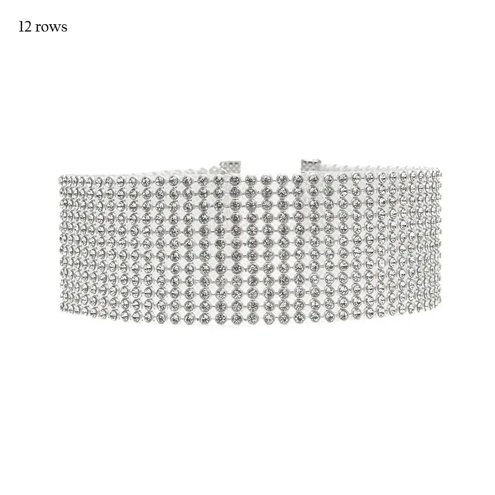 1 шт. модные женские туфли Полный Кристалл Rhinestone колье Цепочки и ожерелья