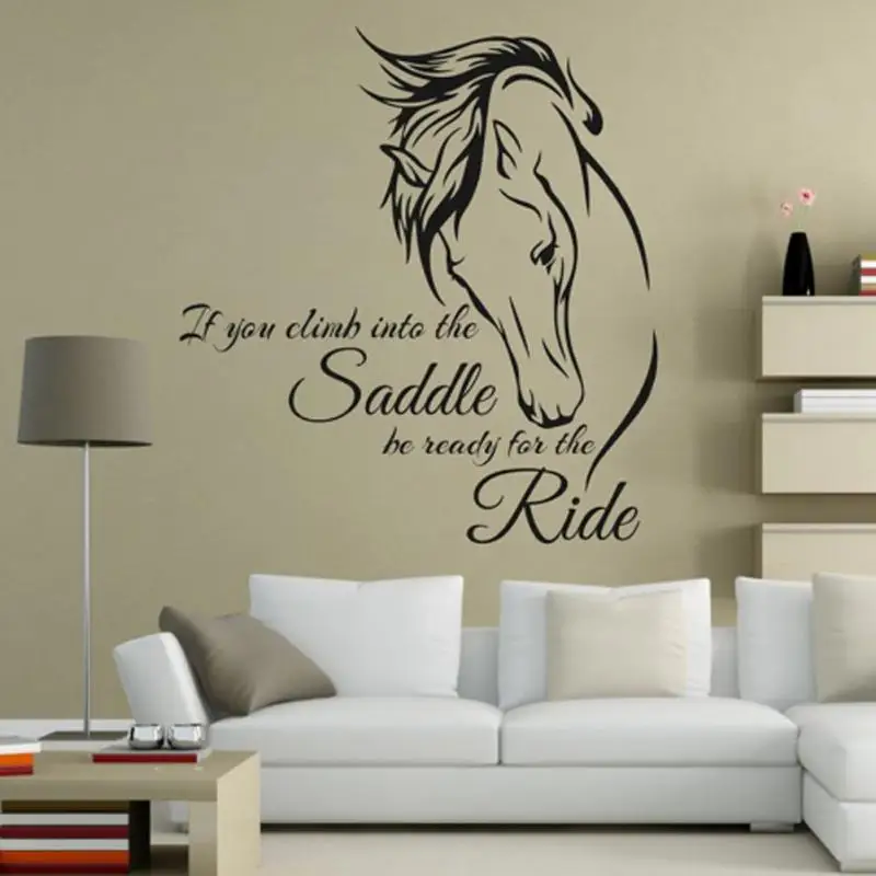 Removable Horse Riding Wall Decal Quote Vinyl Art If You Climb Into the Saddle Be Ready for the Ride Horse Decor Wall Sticker
Removable Horse Riding Wall Decal Quote Vinyl Art If You Climb Into the Saddle Be Ready for the Ride Horse Decor Wall Sticker
