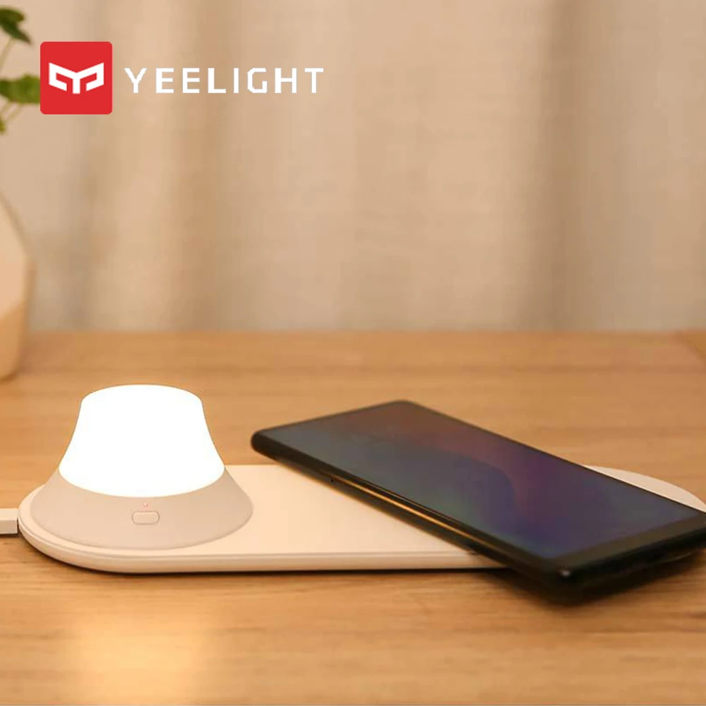 Оригинальное Беспроводное зарядное устройство Mi Yeelight со светодиодной подсветкой, магнитное притяжение, быстрая зарядка для Iphone, Samsung, Huawei, ...
Оригинальное Беспроводное зарядное устройство Mi Yeelight со светодиодной подсветкой, магнитное притяжение, быстрая зарядка для Iphone, Samsung, Huawei, ...