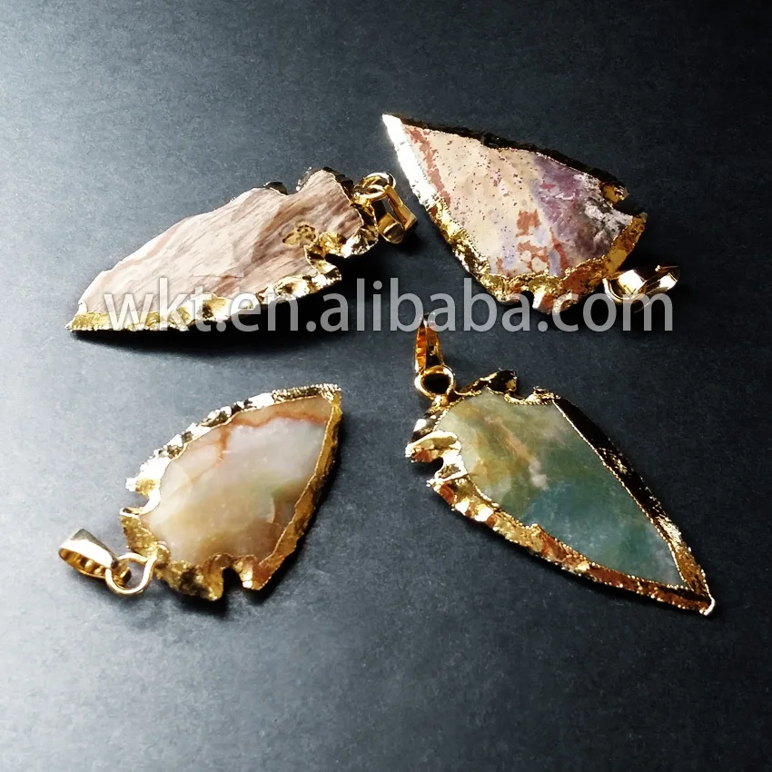 WT-P305 Wholesale custom Gold Electroplated Layered Pendant,natural quartz arrowhead Pendant,crystal Pendant
WT-P305 Wholesale custom Gold Electroplated Layered Pendant,natural quartz arrowhead Pendant,crystal Pendant