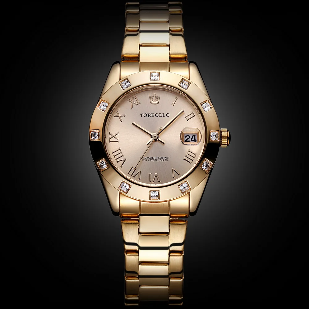 2019 New Fashion Women's Watches Gold Stainless Steel Waterproof Quartz Watch Female Wrist watches Relogio Feminino zegarek dams |