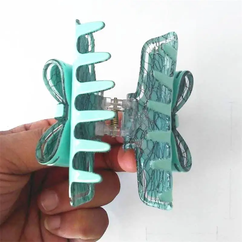 2017 New Fashion Acrylic Hair Clips for Girls High-Quality 4 Colors Adult Solid Accessories Women Claws | Аксессуары для одежды