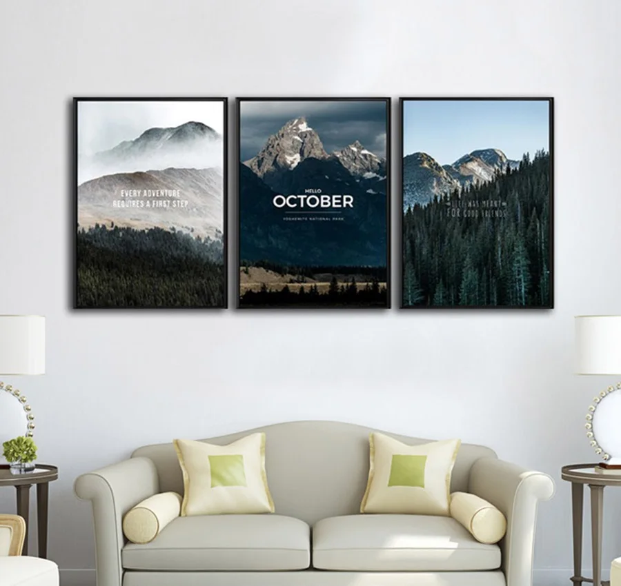 Modern Minimalist Nordic Poster Mountain and Forest Combination Canvas Painting Home Decoration Living Room Wall Poster Unframed
Modern Minimalist Nordic Poster Mountain and Forest Combination Canvas Painting Home Decoration Living Room Wall Poster Unframed
