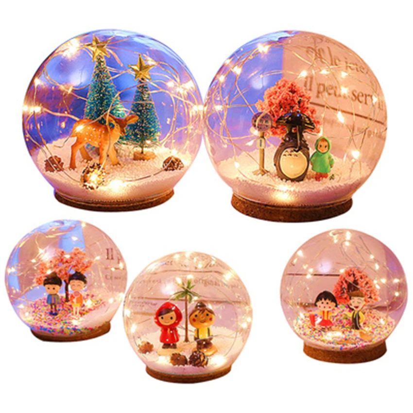 12cm Christmas Crystal Ball Nordic Style LED Lights Room Layout Chic Glass Ball Fresh Decorative Battery Light Home Decoration
12cm Christmas Crystal Ball Nordic Style LED Lights Room Layout Chic Glass Ball Fresh Decorative Battery Light Home Decoration