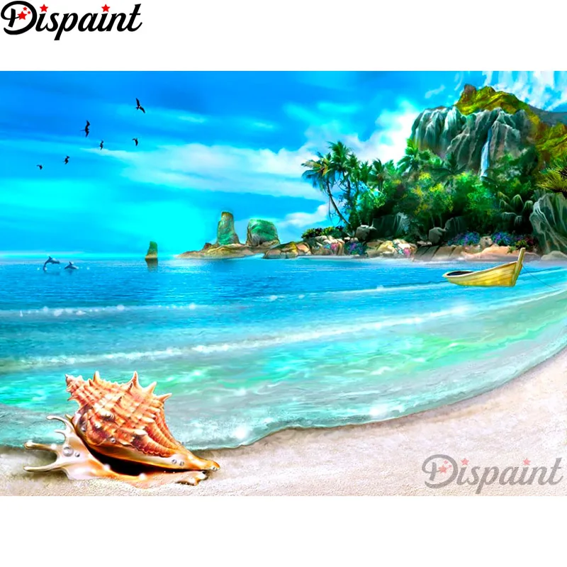 Dispaint Full Square/Round Drill 5D DIY Diamond Painting "Conch boat" Embroidery Cross Stitch 3D Home Decor A10976
Dispaint Full Square/Round Drill 5D DIY Diamond Painting "Conch boat" Embroidery Cross Stitch 3D Home Decor A10976