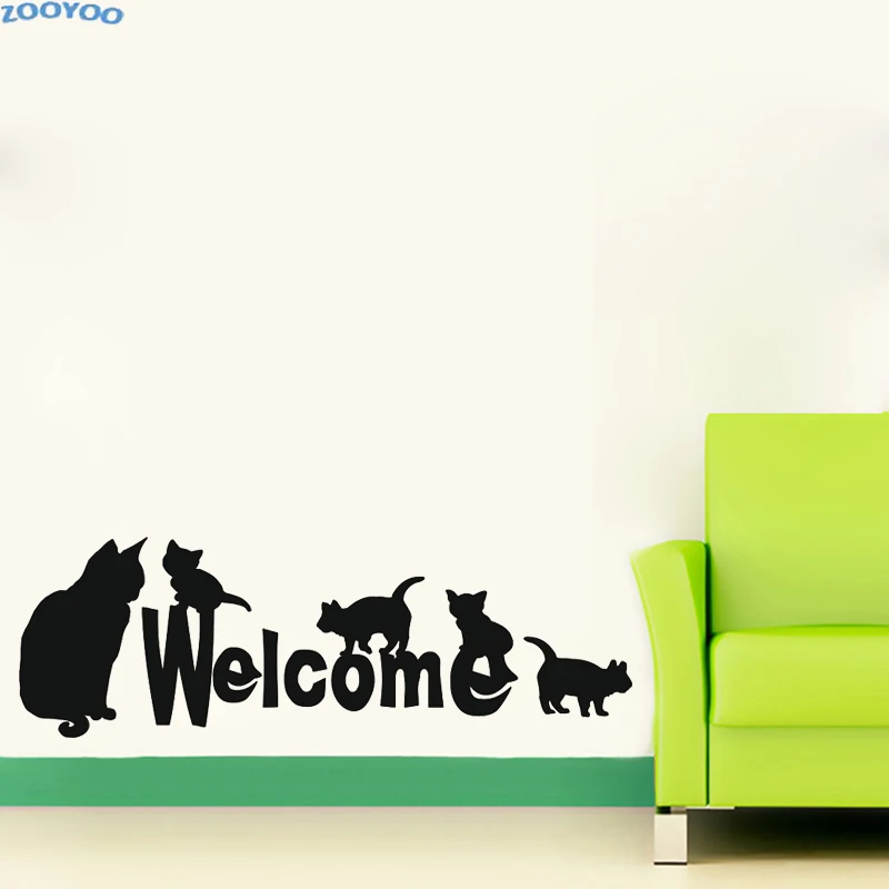 ZOOYOO Mother Cat And Kittens Welcome Creative Wall Sticker Funny Wall Decals Home Decor For Kids Children Room Removable Wall A
ZOOYOO Mother Cat And Kittens Welcome Creative Wall Sticker Funny Wall Decals Home Decor For Kids Children Room Removable Wall A
