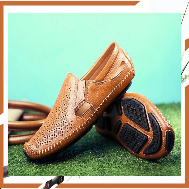 Taomengsi Men'S Sandals Summer New Genuine Leather Hollowed-Out Solid Single Flat Shoes Shallow Breathable Sandals For Men
Taomengsi Men'S Sandals Summer New Genuine Leather Hollowed-Out Solid Single Flat Shoes Shallow Breathable Sandals For Men