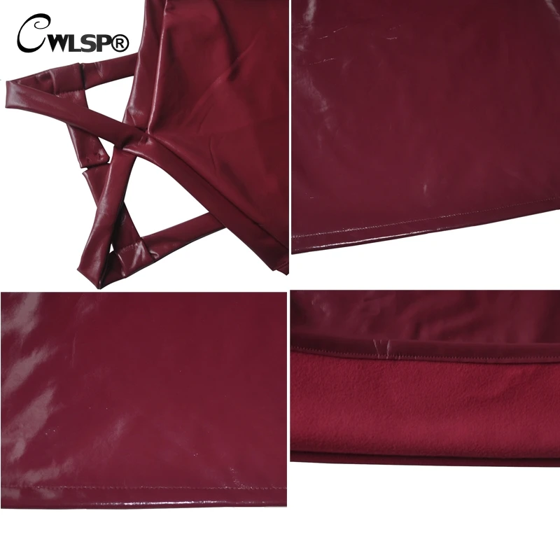 CWLSP 2018 Autumn PU Leather Halter Cross Women Mini Dress Sexy Sleeveless Package Hip Skinny Hollow Out Vestidos QZ3192
CWLSP 2018 Autumn PU Leather Halter Cross Women Mini Dress Sexy Sleeveless Package Hip Skinny Hollow Out Vestidos QZ3192