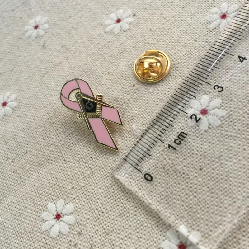 50pcs Awareness of Breast Cancer Ribbon Pins Badge Masonic Master Mason Cancer Awareness Pink Lapel Pin Square and Compass G
50pcs Awareness of Breast Cancer Ribbon Pins Badge Masonic Master Mason Cancer Awareness Pink Lapel Pin Square and Compass G