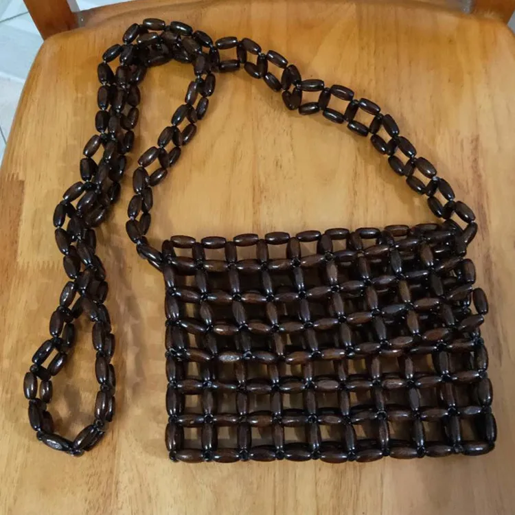 Hollow Bamboo bag high quality designer Wood fashion crossbody shoulder women summer 2019 beach flap ladies messenger | Багаж и сумки