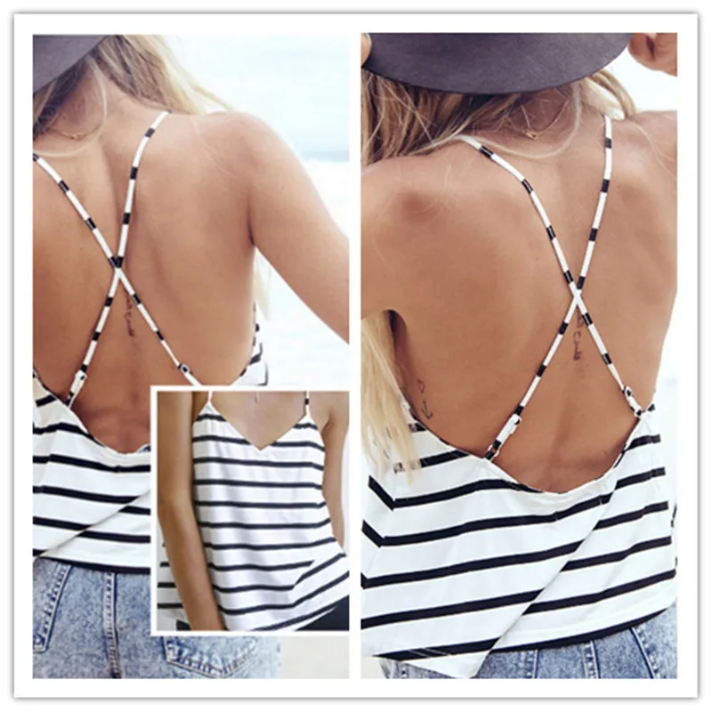 2019 Summer Women striped Crop Top Casual Solid Sleeveless Shirt Tank Top Vest Women Beach Sexy Tops Blouse Femme Dropshipping
2019 Summer Women striped Crop Top Casual Solid Sleeveless Shirt Tank Top Vest Women Beach Sexy Tops Blouse Femme Dropshipping