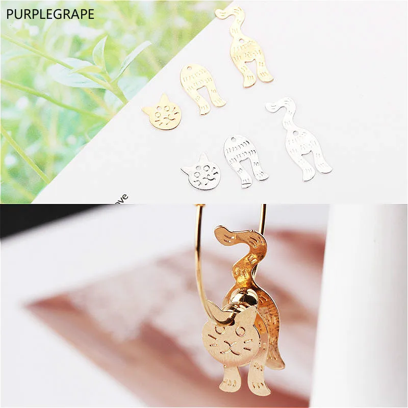 6pcs Combination Copper Earrings DIY Jewelry Making Accessories Three-dimensional Shaking Cat Pendant
6pcs Combination Copper Earrings DIY Jewelry Making Accessories Three-dimensional Shaking Cat Pendant