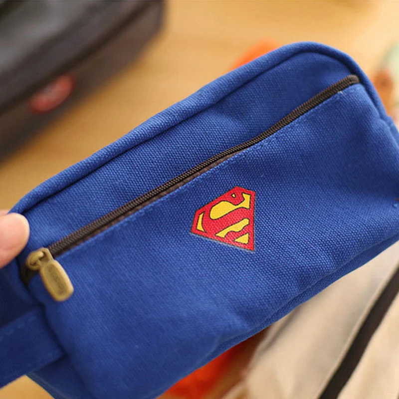 1 шт. Ткань Оксфорд большой Ёмкость ручка сумки Герой Супермен Бэтмен Капитан