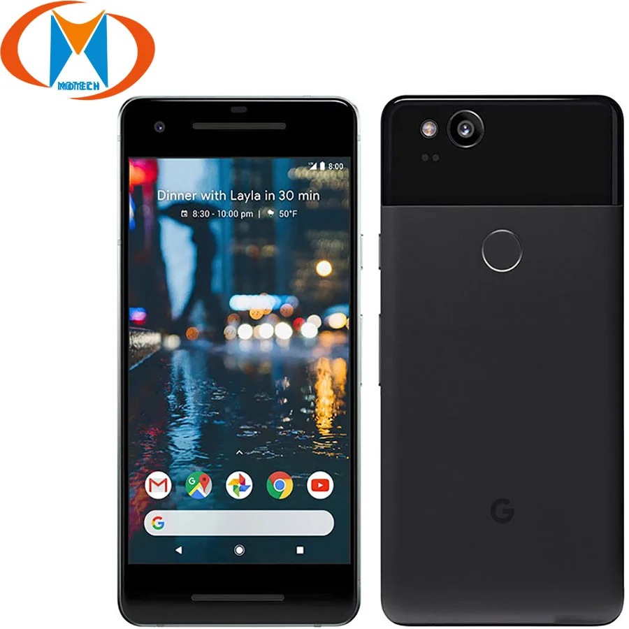 Google Pixel 2 смартфон с 5 дюймовым дисплеем восьмиядерным процессором Snapdragon 835 ОЗУ 4 Гб