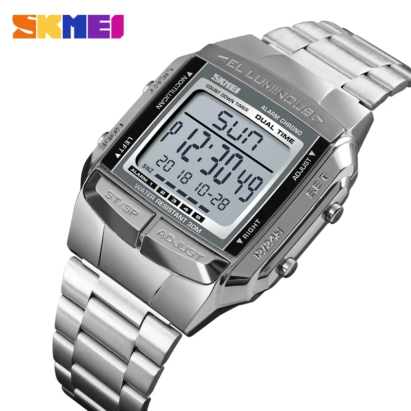 SKMEI Brand Men Sport Watches Luxury Stopwatch Chronograph Electronic Wristwatch Waterproof LED Digital Watch Relogio Masculino
SKMEI Brand Men Sport Watches Luxury Stopwatch Chronograph Electronic Wristwatch Waterproof LED Digital Watch Relogio Masculino